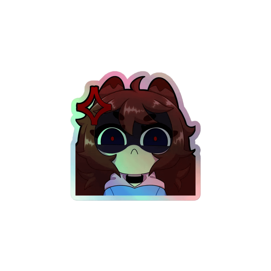 Wolfy Angy Holo Sticker product image (1)