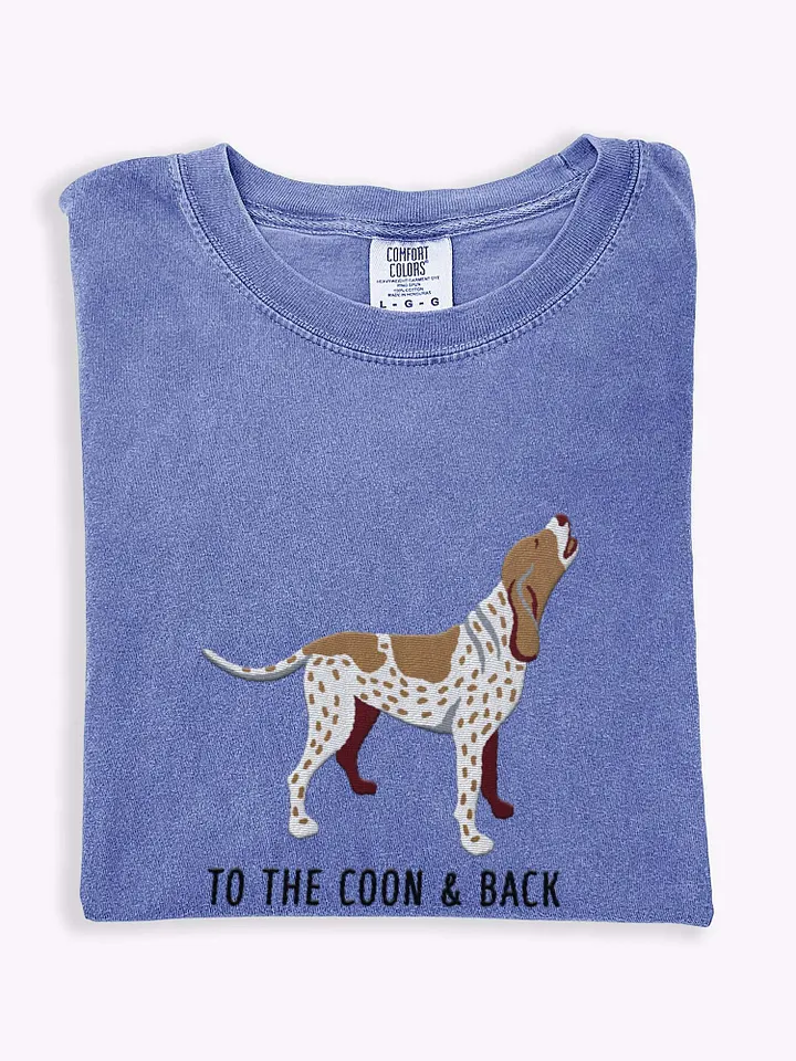 To the Coon and Back T-Shirt(Embroidered) of a Redtick Coonhound product image (1)