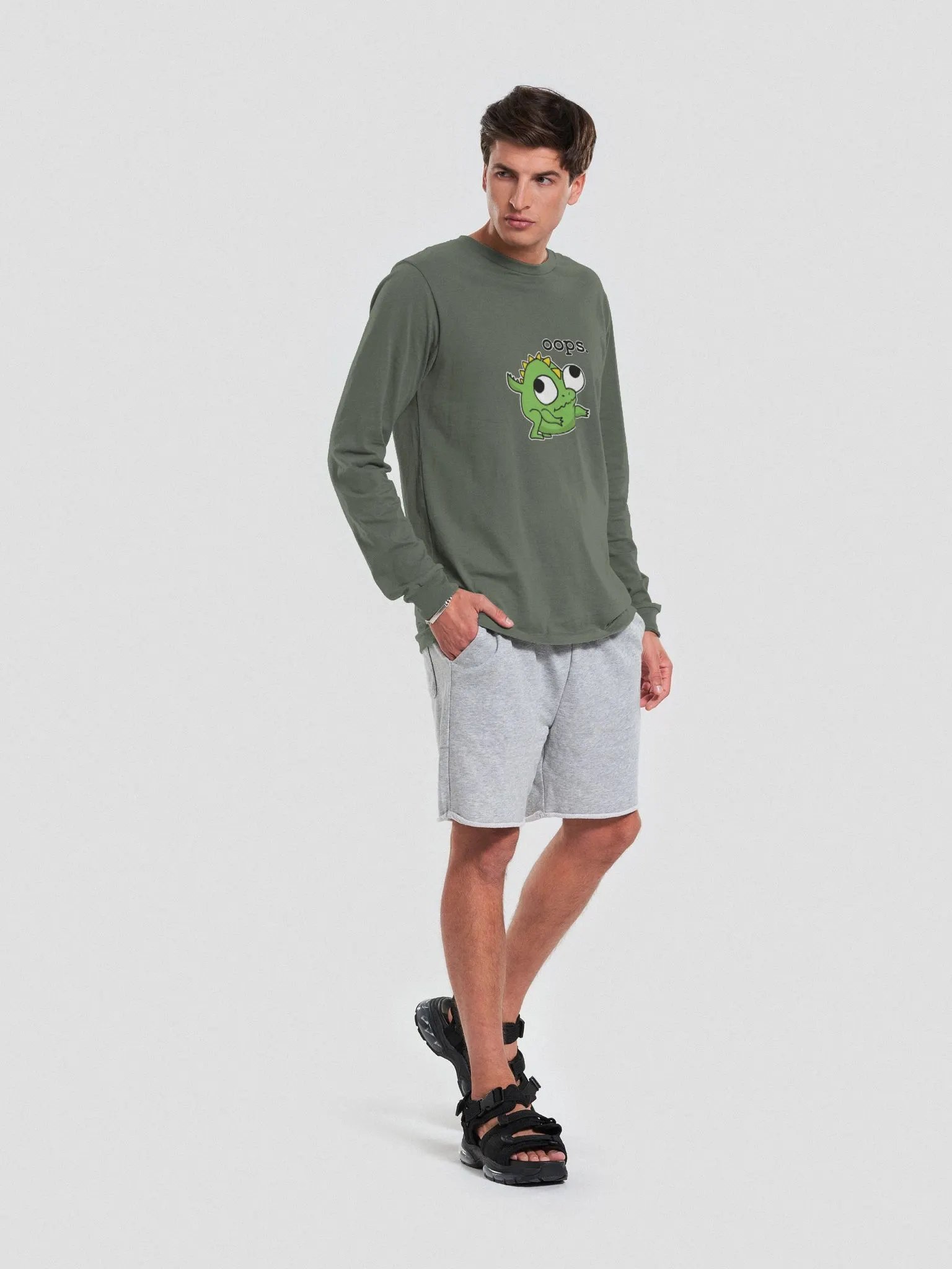 Dino Derp Long Sleeve T-Shirt product image (3)