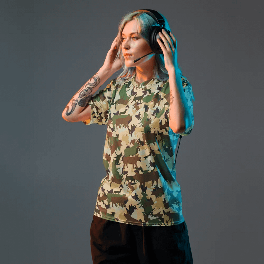 FARMOUFLAGE WEST COAST CAMO RECYCLED UNISEX SPORTS JERSEY product image (2)