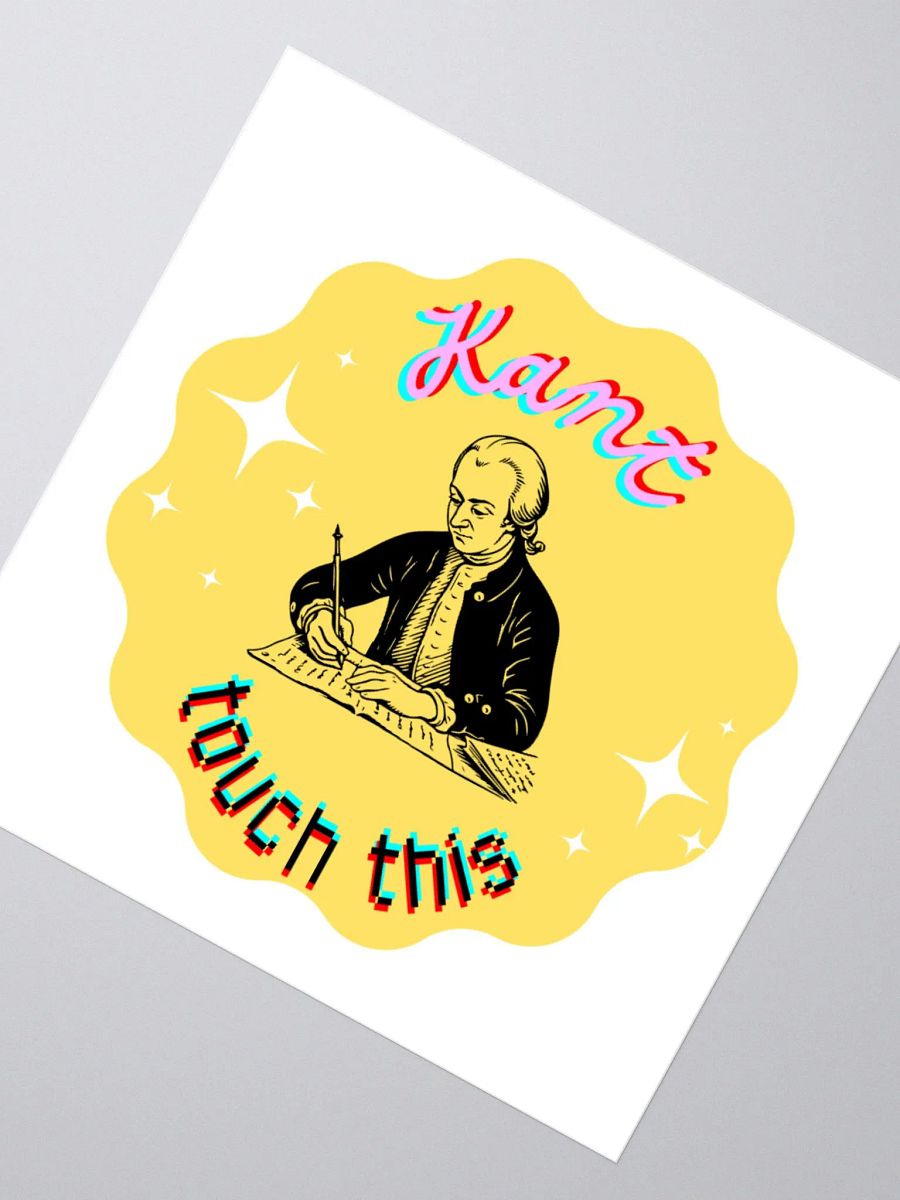 Kant touch this - Immanuel Kant sticker product image (2)