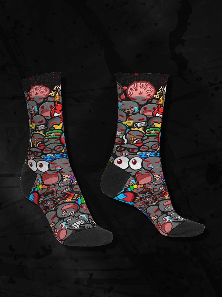 Emote-tional Support Crew Socks product image (1)