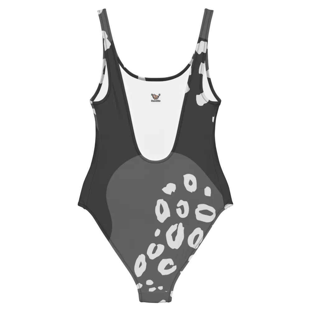 Grey Flowing Waves All-Over Swimsuit product image (6)
