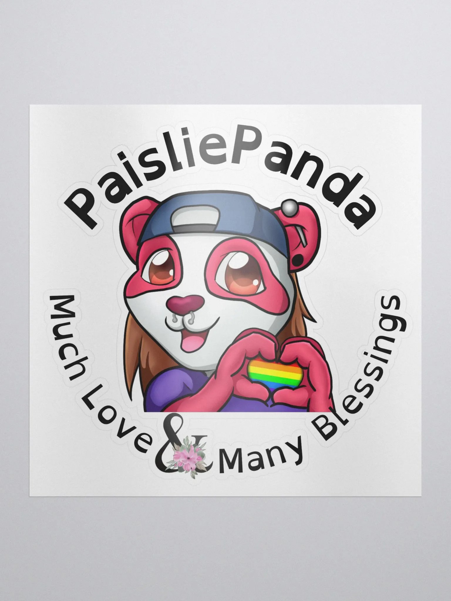 Love PaisliePanda Love and Blessings Sticker product image (1)