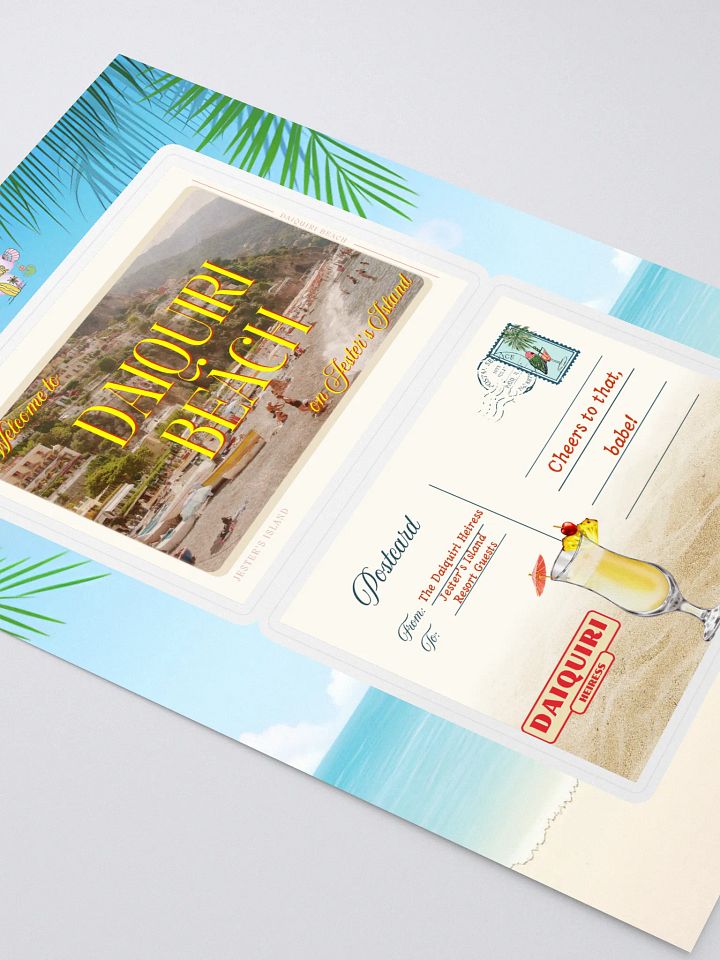 DAIQUIRI SUMMER POSTCARD STICKER SET product image (2)
