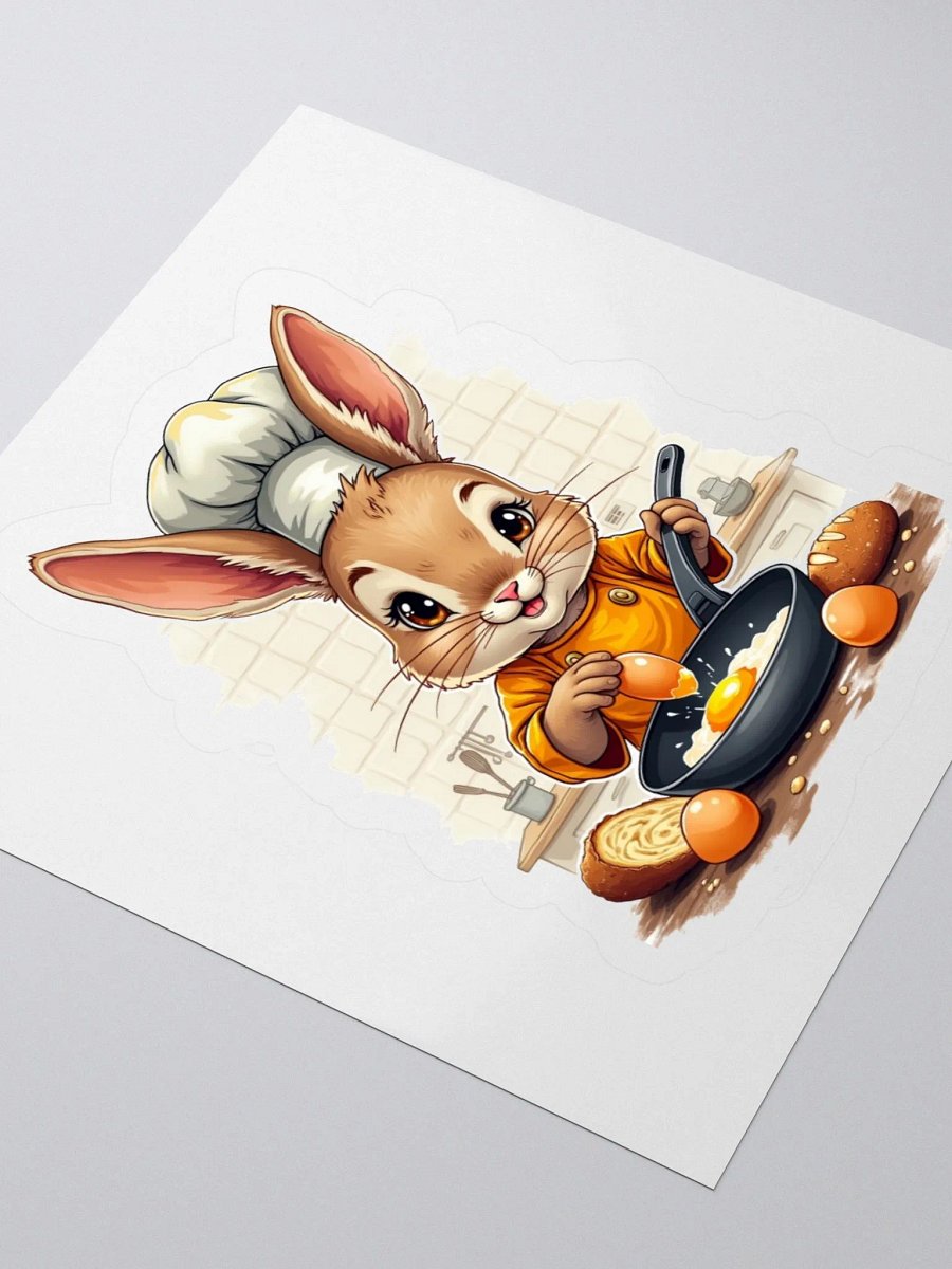 Chef Bunny Kiss Cut Stickers product image (11)