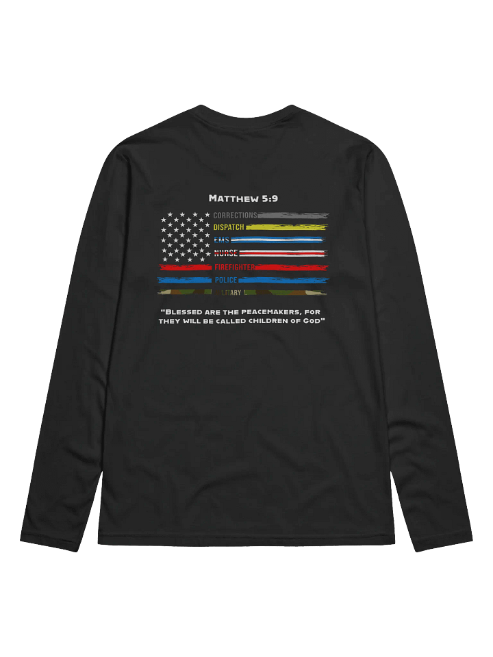 First Responder Flag T-Shirt (Long Sleeve) product image (2)