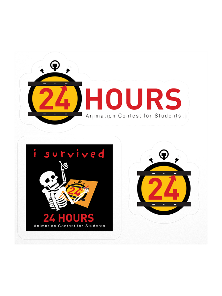 24 HOURS Sticker Set product image (2)