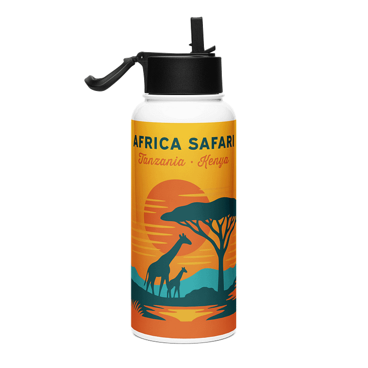 Safari Sunset - Stainless Steel Water Bottle product image (1)