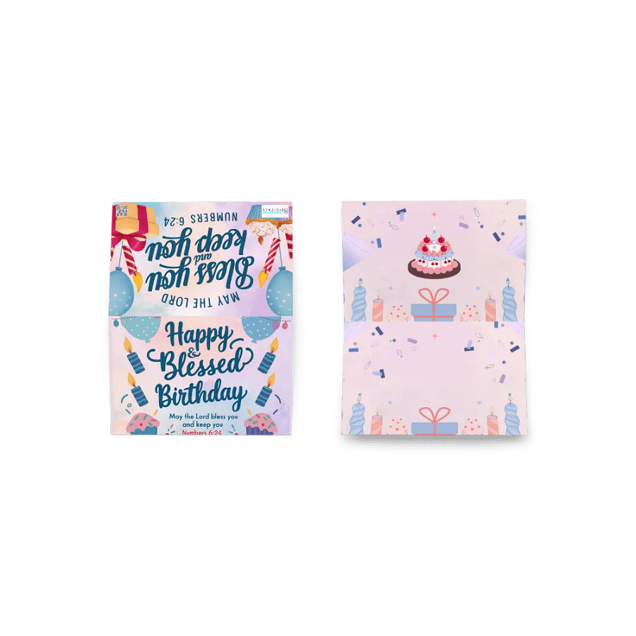 Happy & Blessed Birthday Card product image (4)
