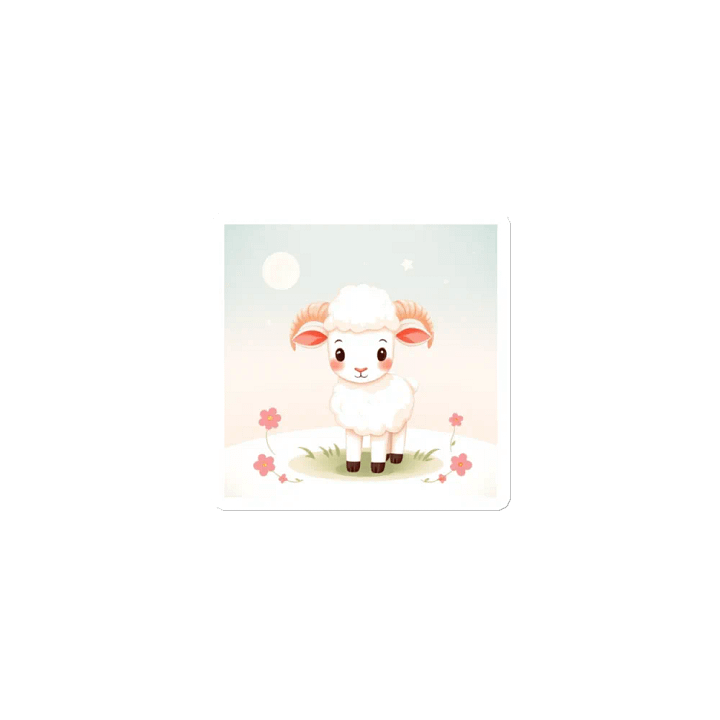 Celestial Lamb Die-Cut Magnets product image (2)