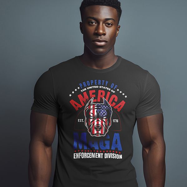 MAGA ENFORCEMENT_Dark Tee product image (1)