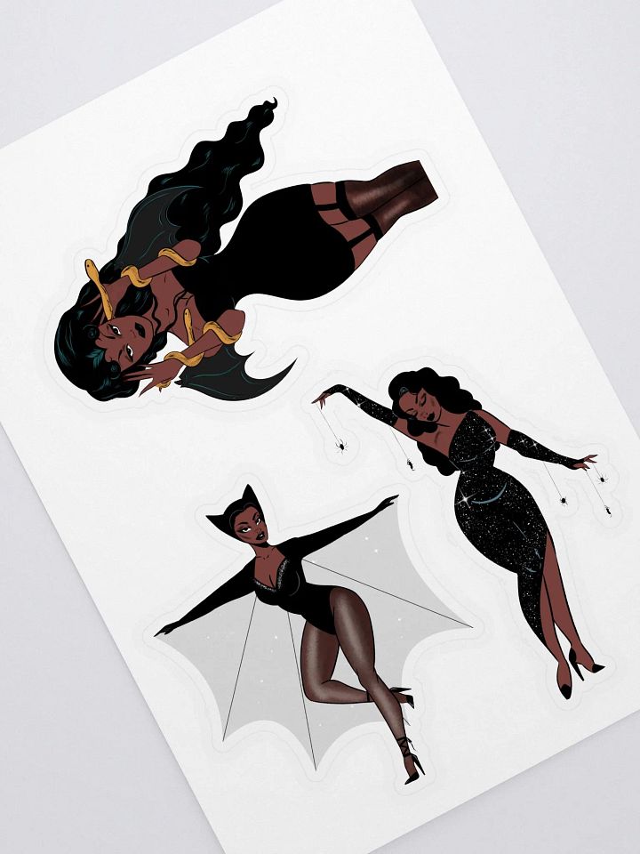 Vintage Halloween Ladies Sticker Sheet product image (1)