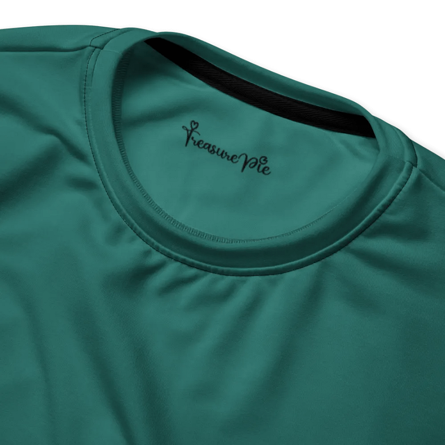 Plain Medium Teal Green True Summer Unisex Recycled Polyester Heavyweight Premium Sweatshirt by Treasure Pie product image (4)