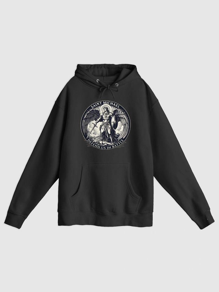 St Michael Defend Us In Battle Hoodie product image (2)