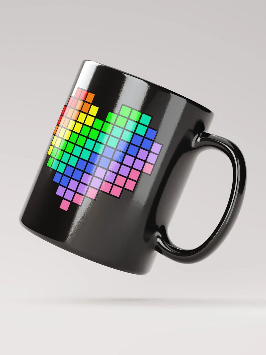 Pride Heart Black Glossy Mug product image (6)