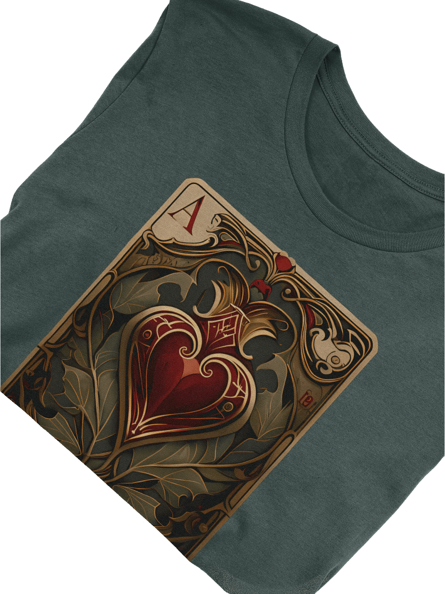 Ace of Hearts Vintage Playing Card T-Shirt product image (6)