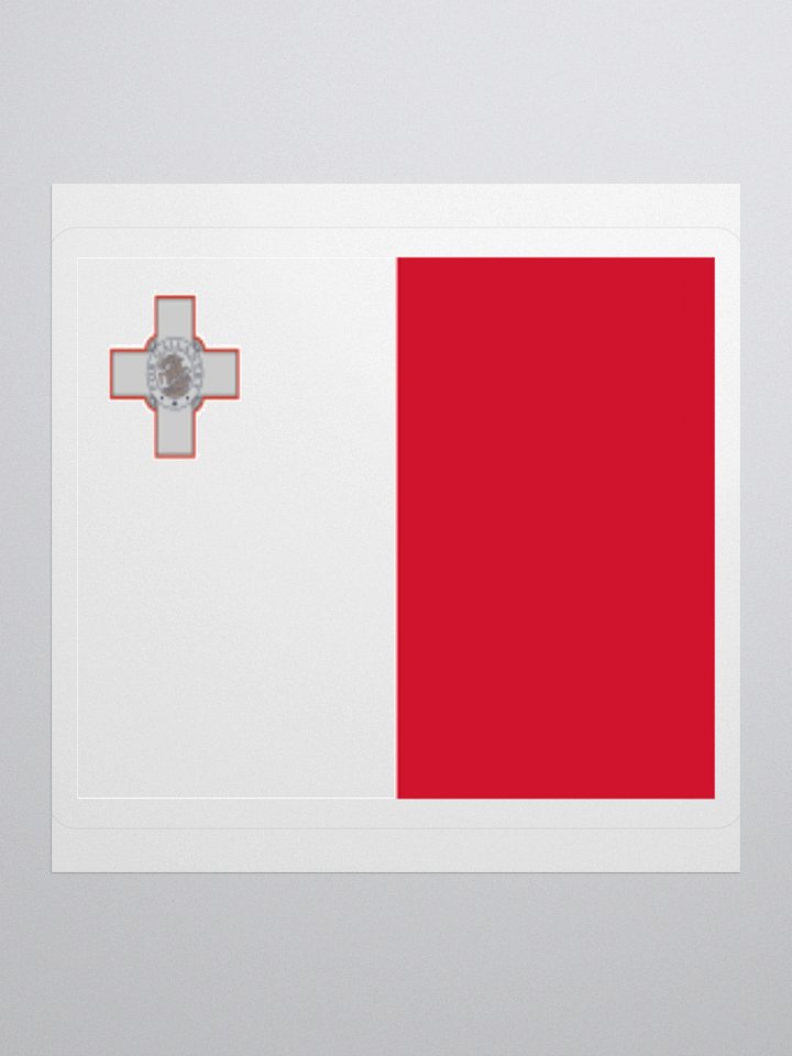 Malta National Flag Sticker - Exclusive Vinyl Design, Multiple Sizes product image (2)