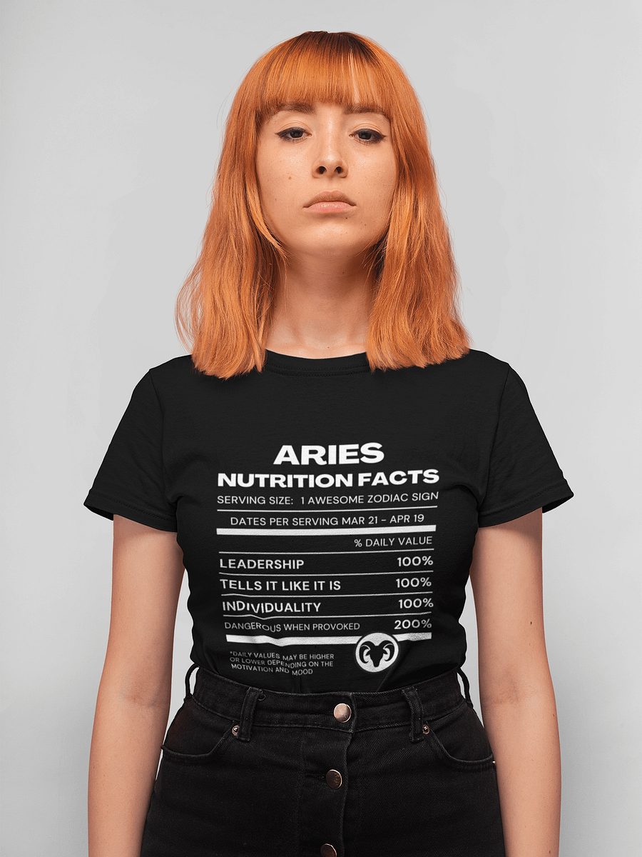 Aries Nutrition Facts T-Shirt product image (1)