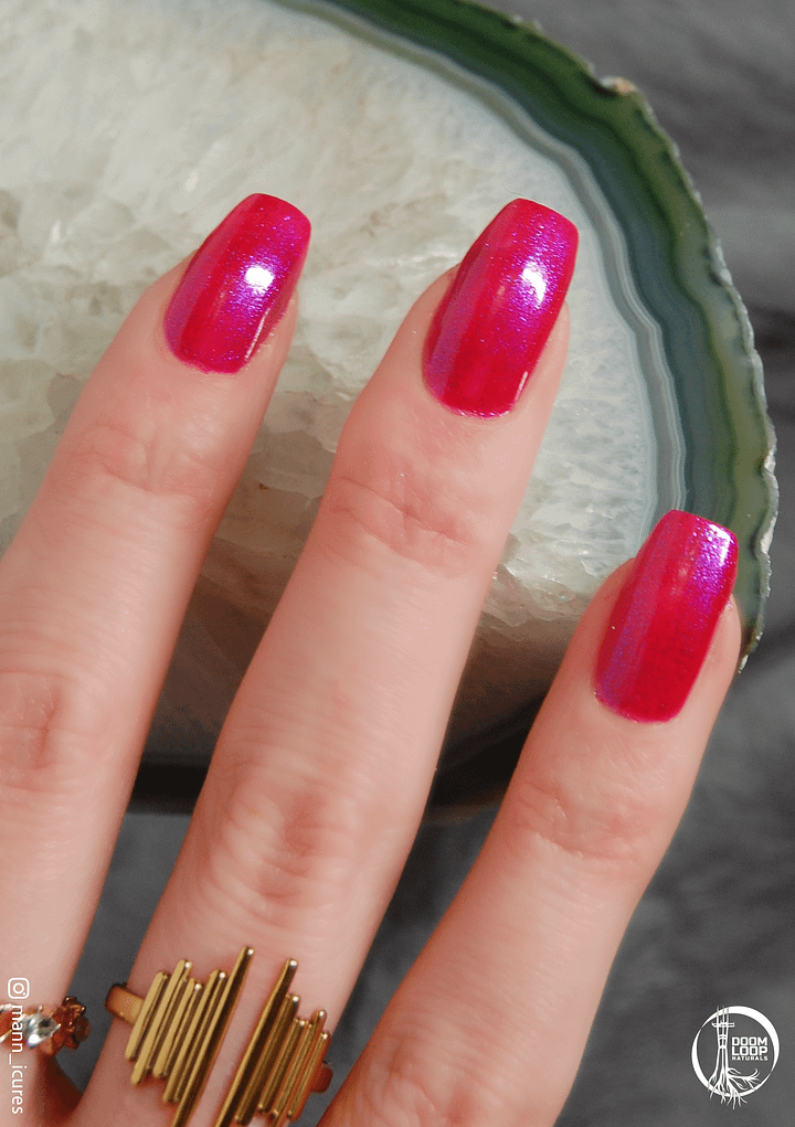 INFERNAL EQUINOX - Electric Fushia and Blue Shimmer Nail Polish product image (2)