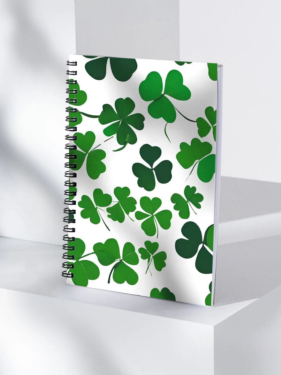 Clover Leaf Artistic Design Spiral Notebook product image (4)