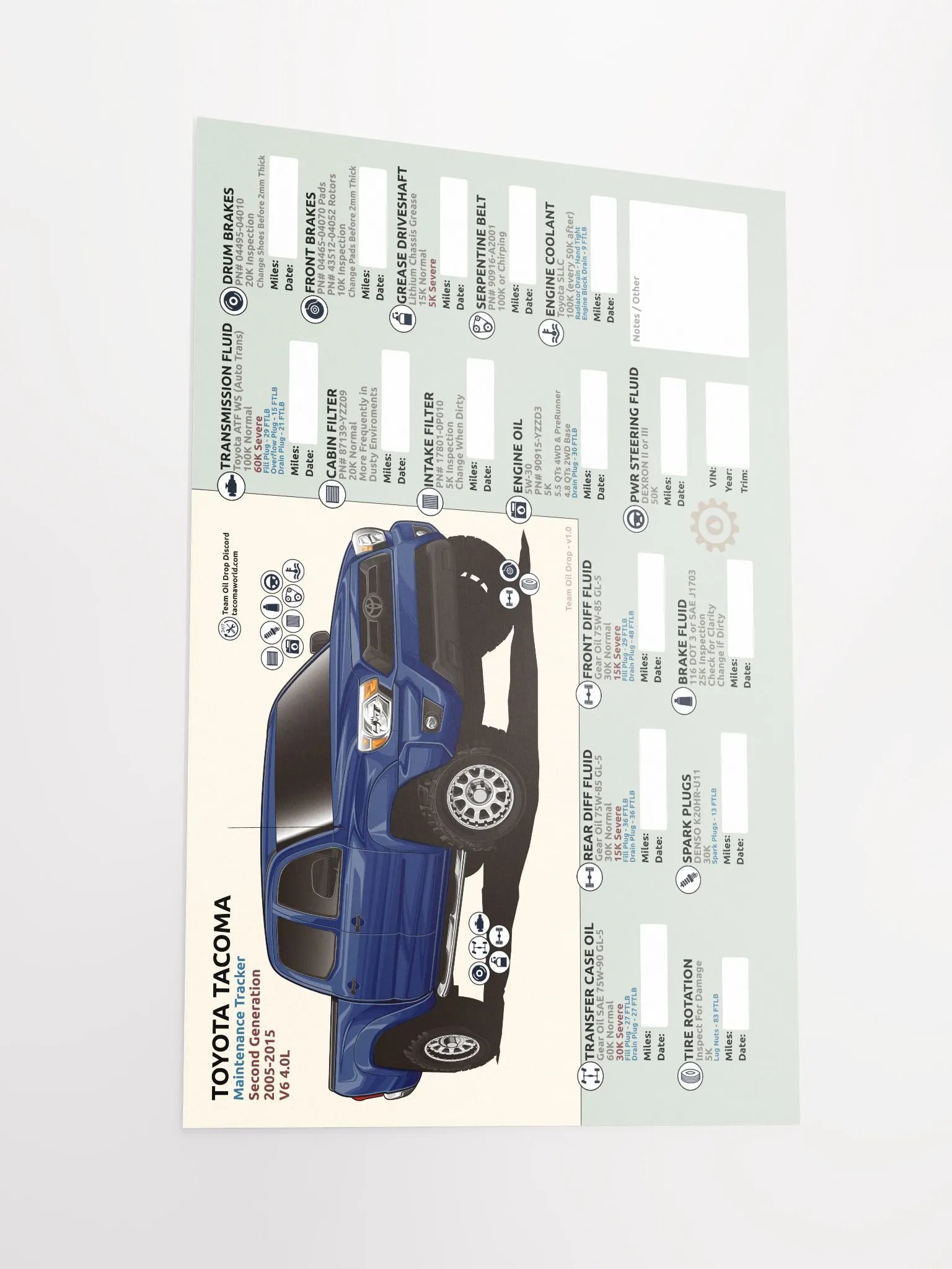 2nd GEN MAINTENANCE TRACKER V1.0 - Nautical product image (3)