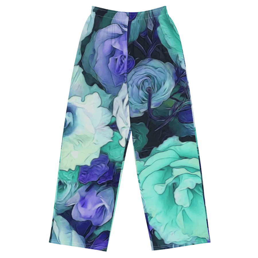Aqua Flower Wideleg Pants product image (2)