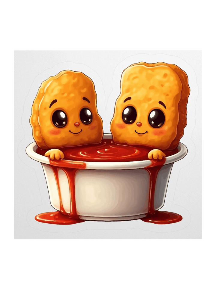 Saucy Chicken Nuggets Sticker product image (1)