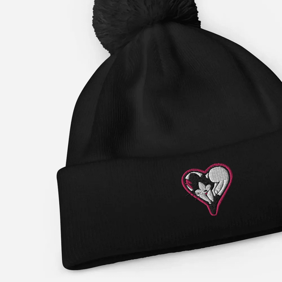 gupasmHeart Pom-Pom Beanie product image (3)
