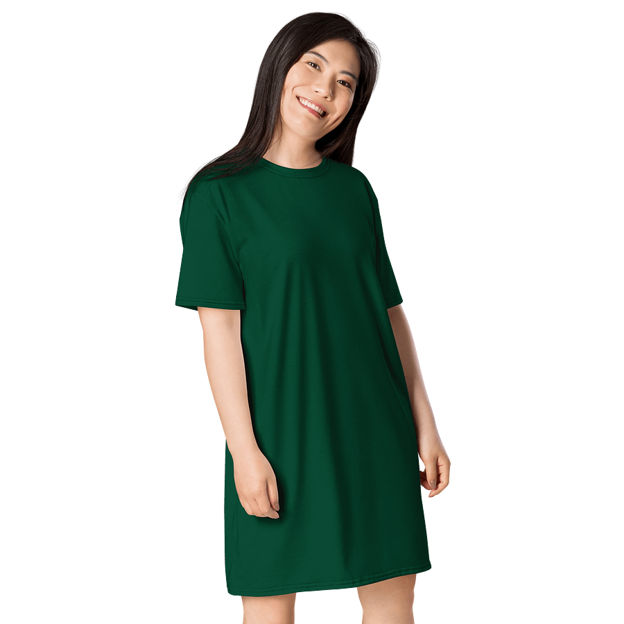 Oversized T-Shirt Dress - Classic British Racing Green, Sizes 2XS-6XL product image (4)