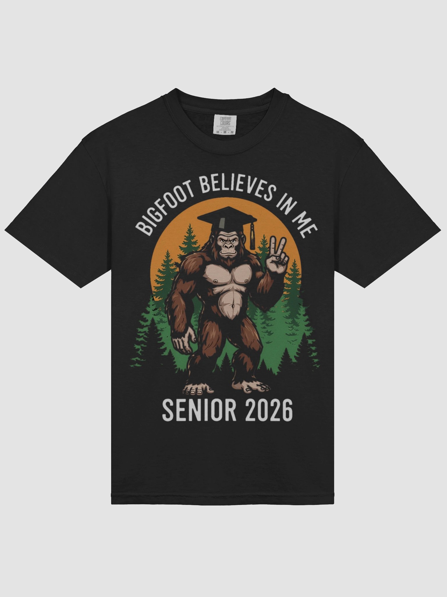 Bigfoot Believes in Me Graduation T-Shirt product image (7)