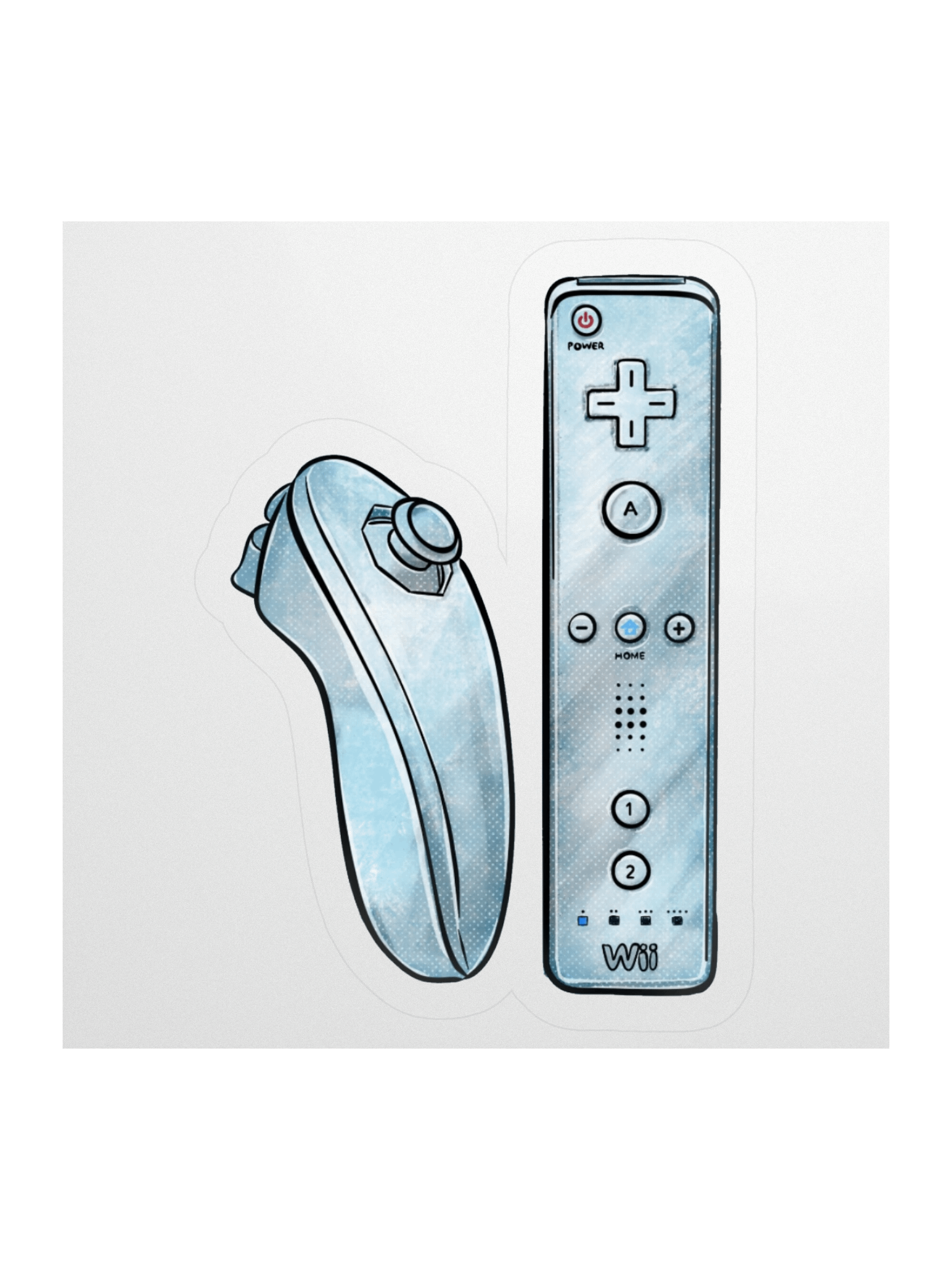 Button Masher W!! Sticker product image (1)