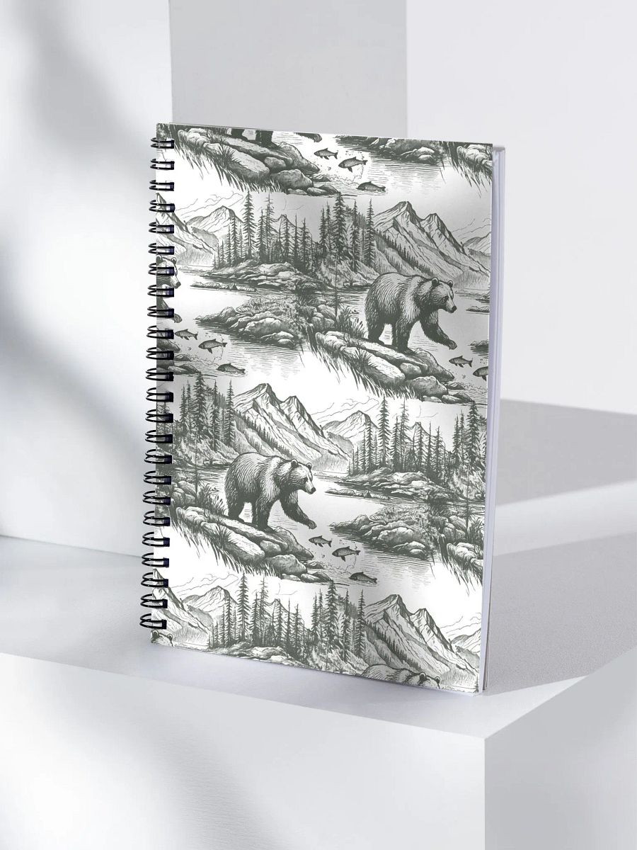 Hunting Bear Spiral Notebook product image (4)