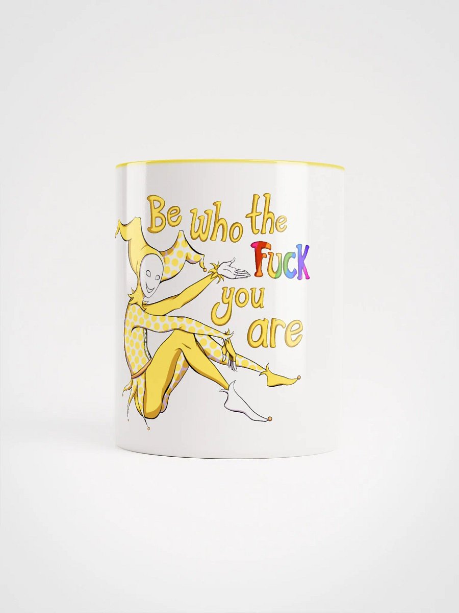 Be Who The Fuck Your Are Yellow Jester Mug product image (5)