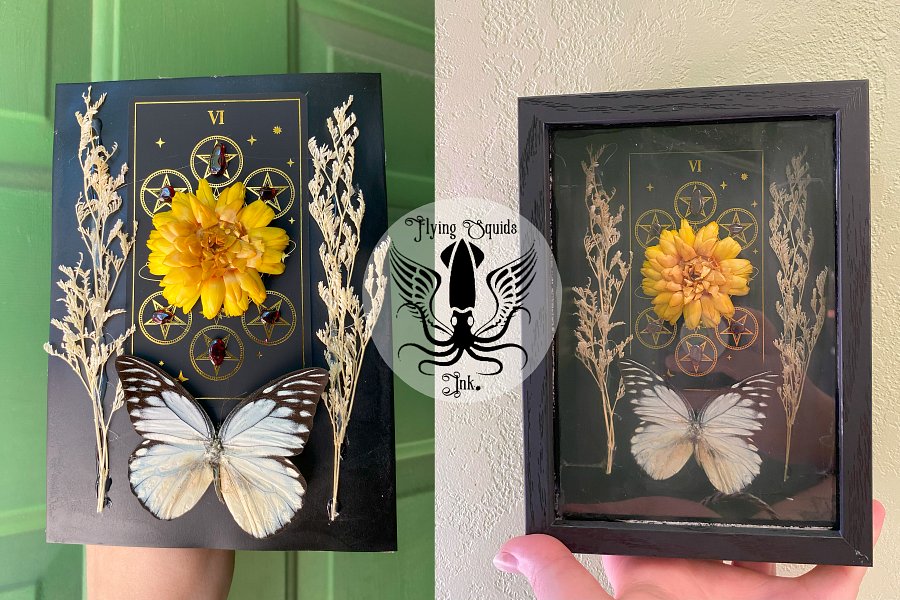 Tarot Card Shadow Box- The 6 of Pentacles product image (1)