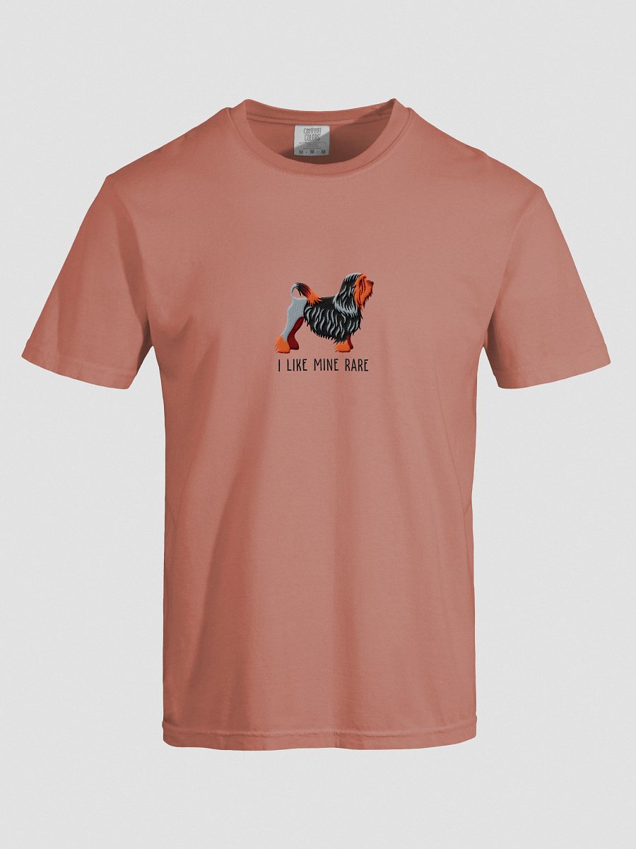 I Like Mine Rare T-Shirt(Embroidered) of a Lowchen(Black & Tan) product image (27)