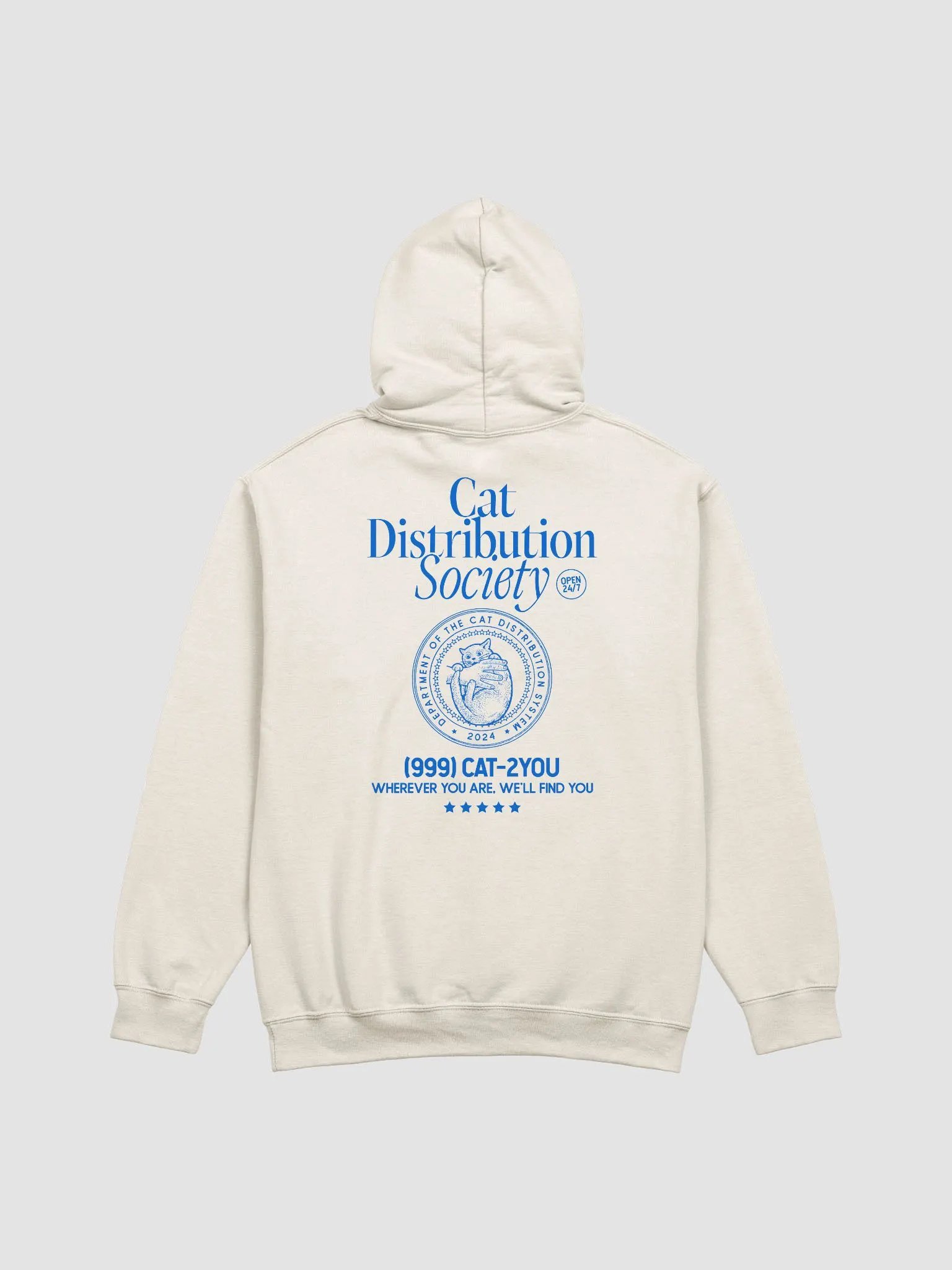 Cat distribution society hoodie product image (1)