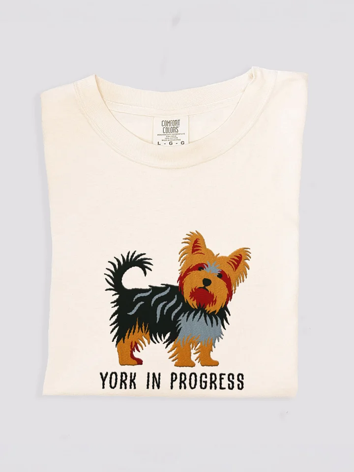 York in Progress T-Shirt(Embroidered) of a Yorkshire Terrier(2) product image (1)