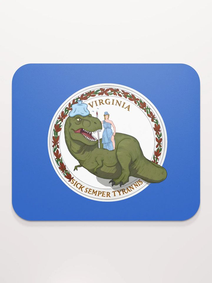 Virginia Flag - Sick Tyrannosaurus Rex Edition Mouse Pad product image (2)