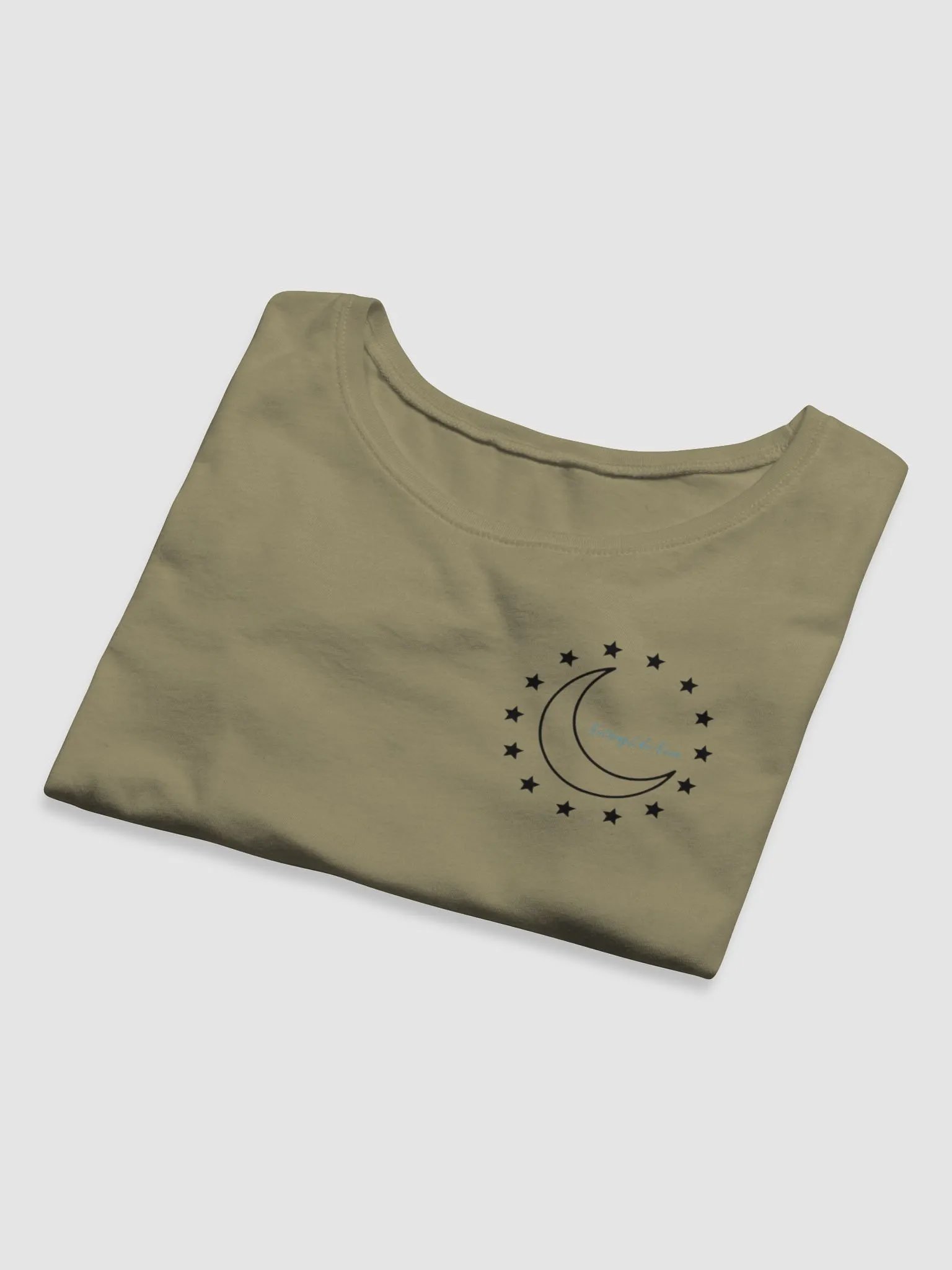 Moon & Stars Cropped Tee - Blue product image (10)