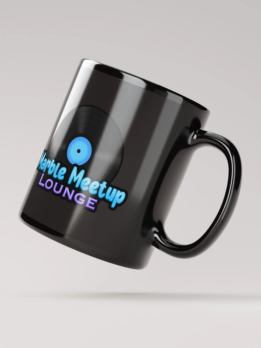 Marble Meetup Lounge Black Glossy Mug product image (4)