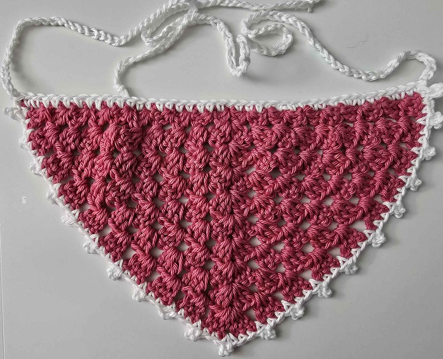Too Pink and White Granny Pico Bandana product image (1)