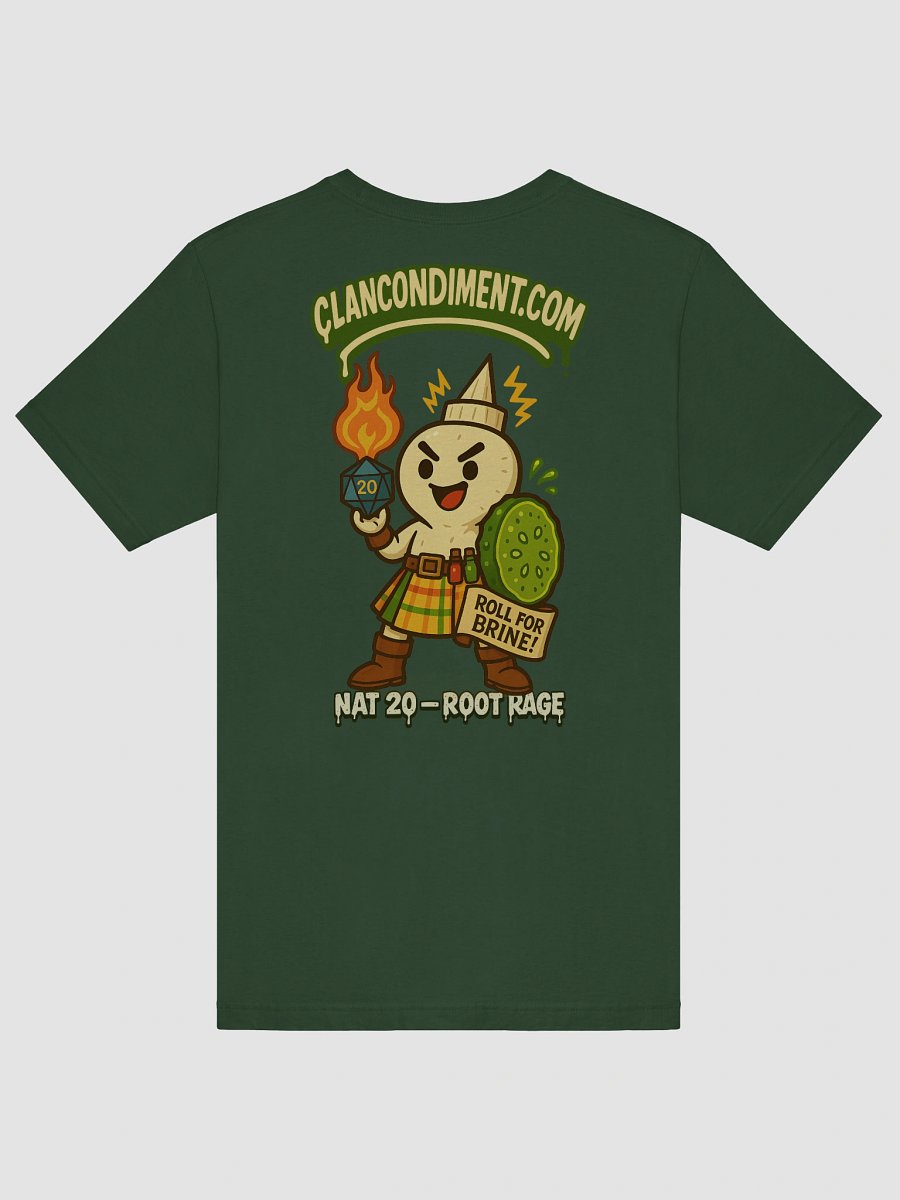 NAT 20 Root Rage Horseradish Tee | Tabletop RPG T-Shirt product image (5)