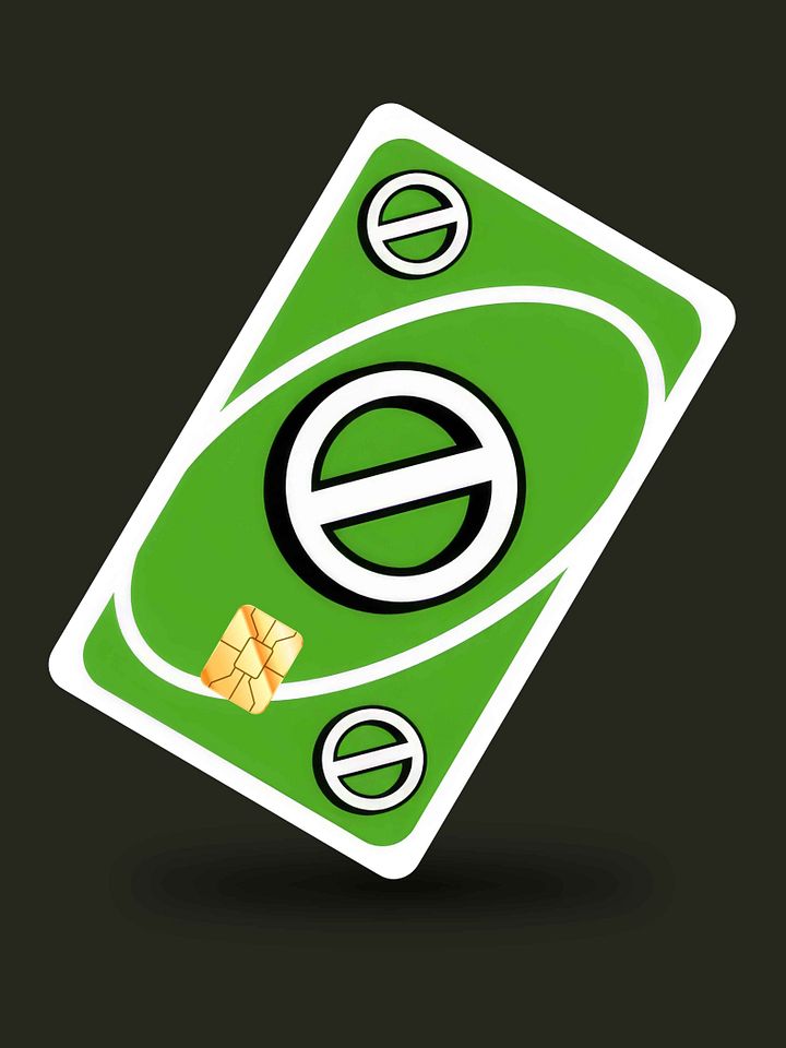 Uno Skip Card Green (Holographic) product image (1)