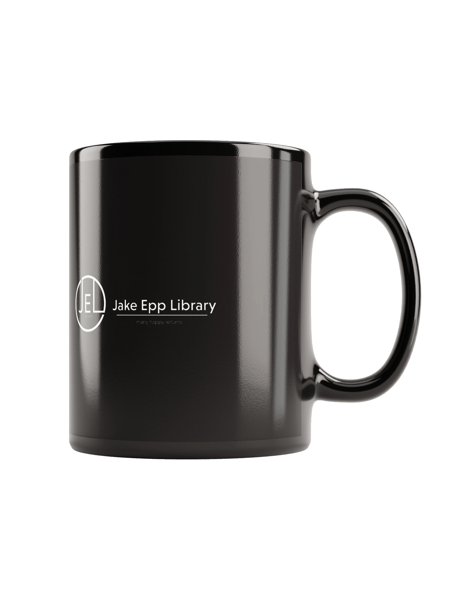 Happy Reader's Coffee Mug (Black) product image (2)