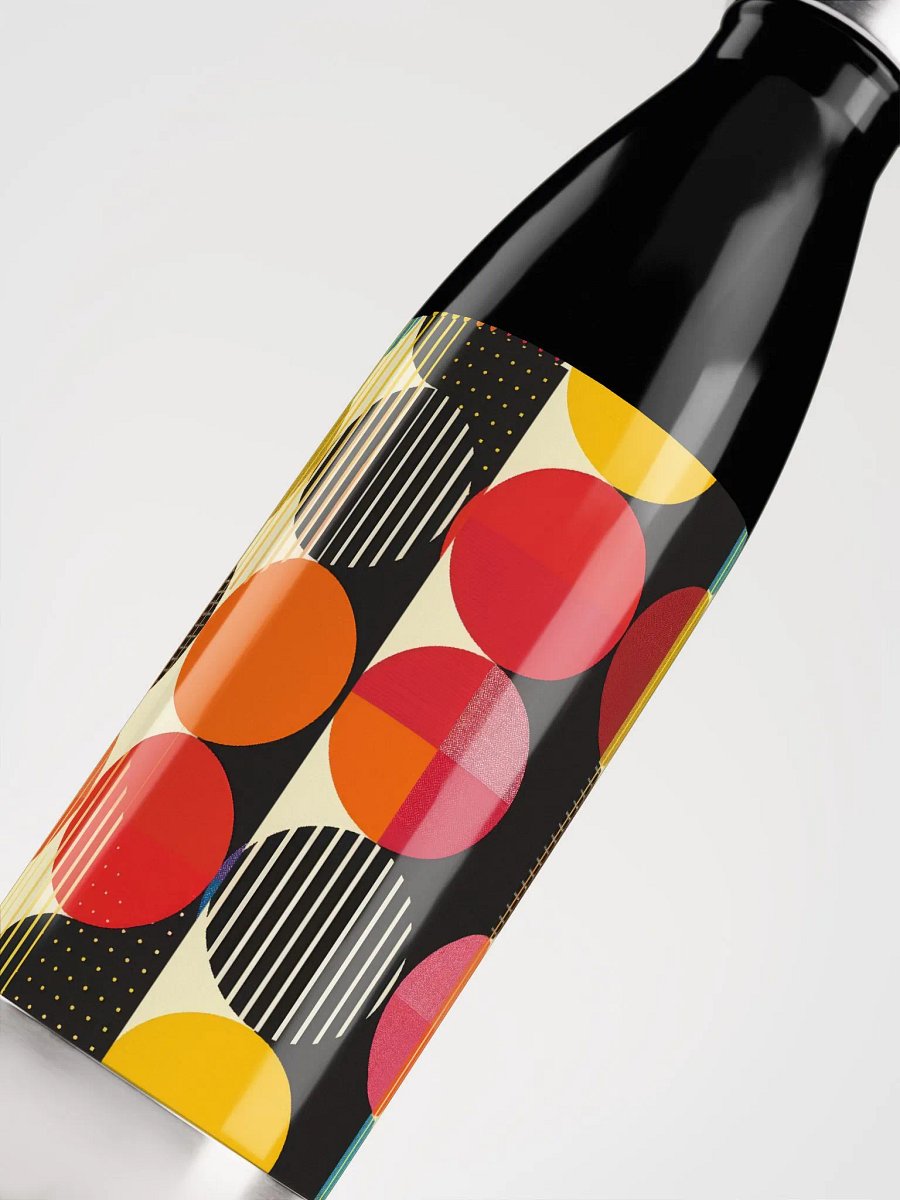 Mid-Century Circles - Stainless Steel Water Bottle product image (9)