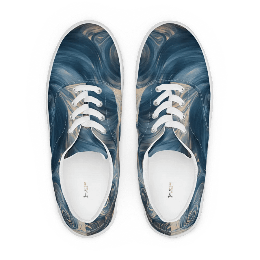 Galactic Swirl Lace-Up Canvas Shoes product image (5)