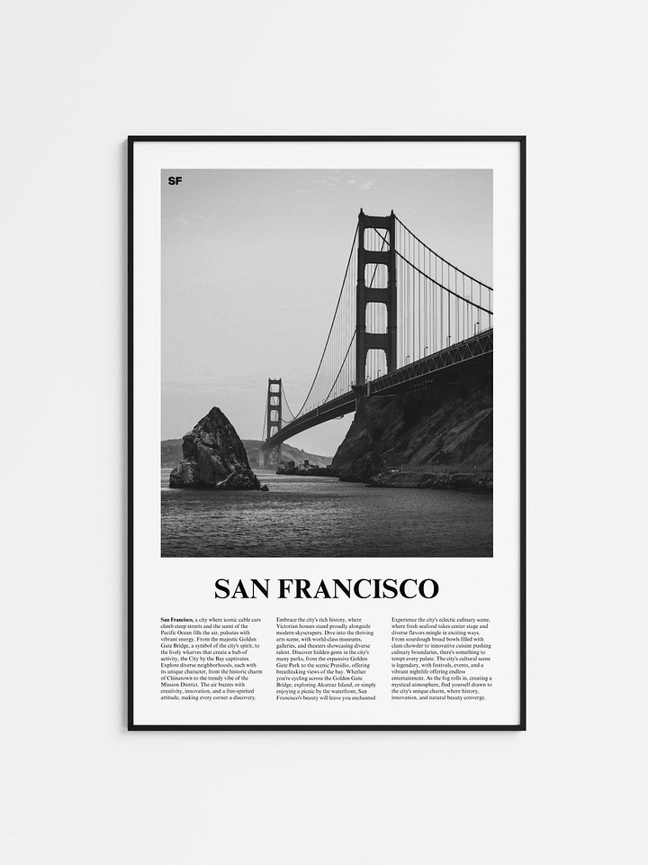 San Francisco 01 Newspaper Poster product image (1)