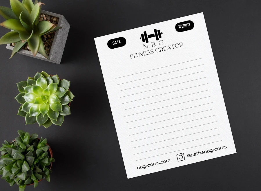 Fitness Routine Notepad product image (2)