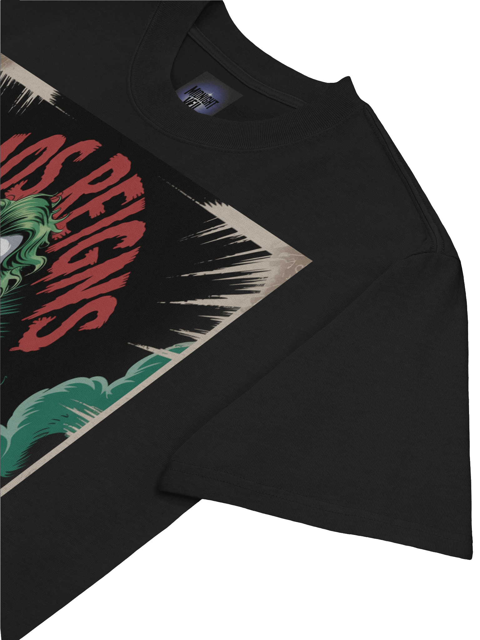 Joker 'Chaos Reigns' Vintage Poster Oversized Faded T-Shirt product image (7)